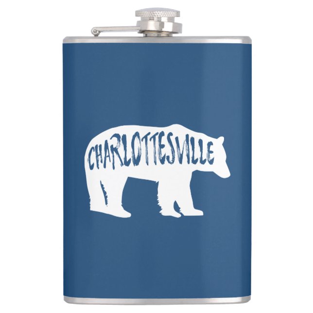 Petaca Charlottesville Virginia Bear (Anverso)