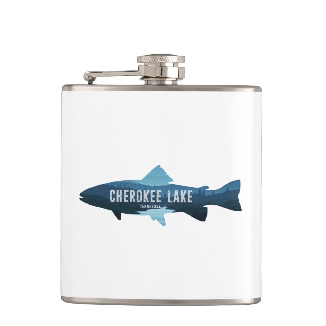 Petaca Cherokee Lake Tennessee Fish (Anverso)