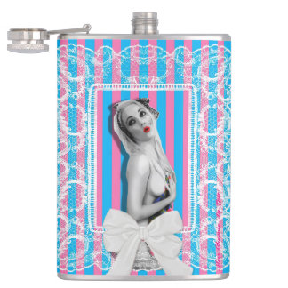 Petaca Cherrie Sweetshop Retro Pinup Chica Hip Flask