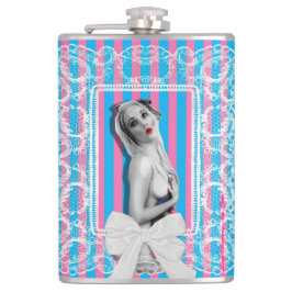 Petaca Cherrie Sweetshop Retro Pinup Chica Hip Flask