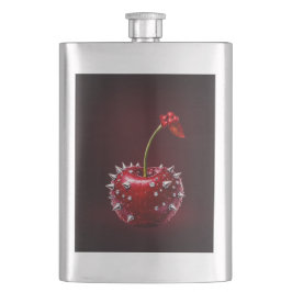 Petaca Cherry Rock Style Stainless Steel Flask