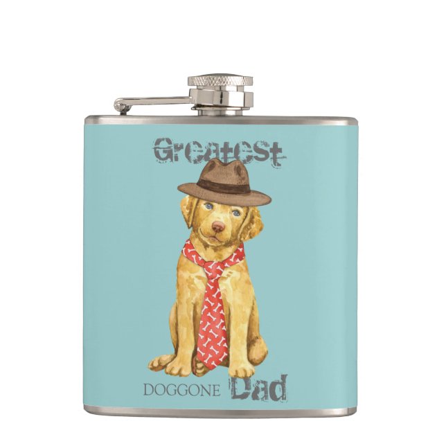 Petaca Chesapeake Bay Retriever Dad (Anverso)