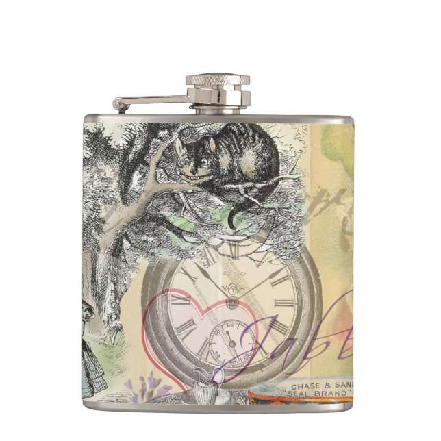 Petaca Cheshire Cat Alice Wonderland Classic (Anverso)