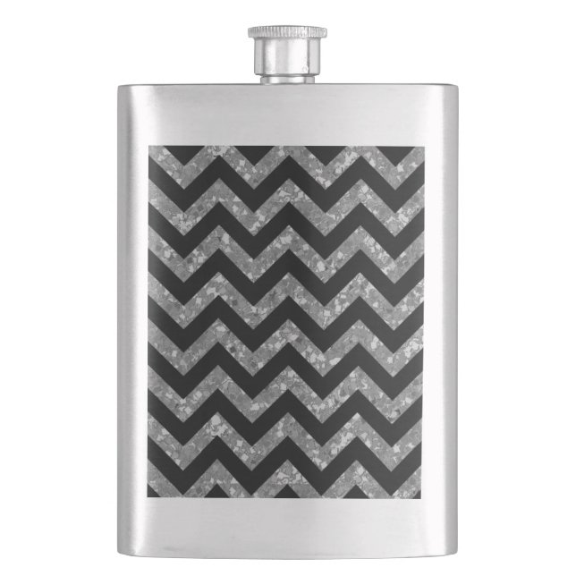 Petaca Chevron Purpurina Classic Flask (Anverso)