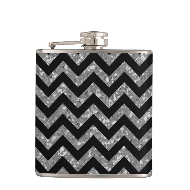 Petaca Chevron Purpurina Look Flask (Anverso)