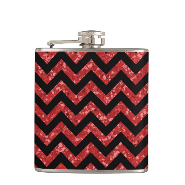 Petaca Chevron Purpurina Look Flask (Anverso)