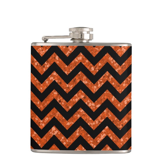 Petaca Chevron Purpurina Look Flask (Anverso)