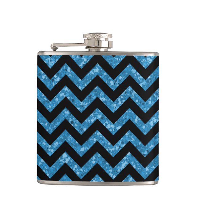 Petaca Chevron Purpurina Look Flask (Anverso)
