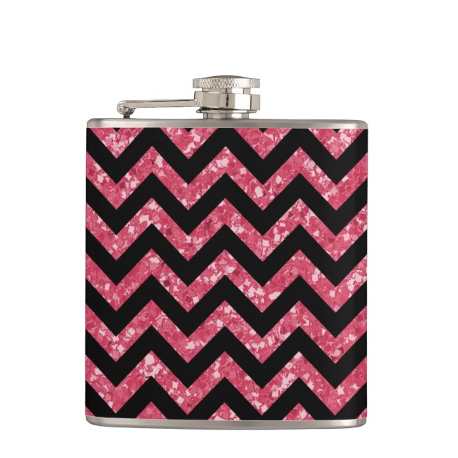 Petaca Chevron Purpurina Look Flask (Anverso)