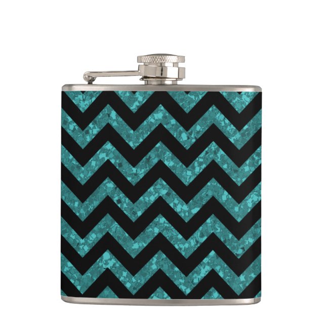 Petaca Chevron Purpurina Look Flask (Anverso)