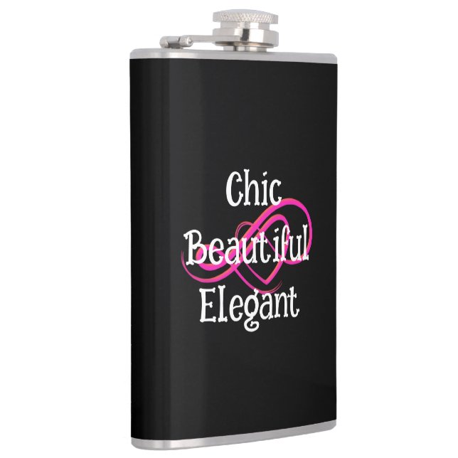 Petaca Chic, Beautiful, Elegant Vinyl Wrapped Flask (Derecha)