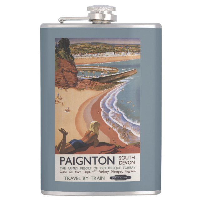 Petaca Chica británico de los ferrocarriles que mira (Anverso)