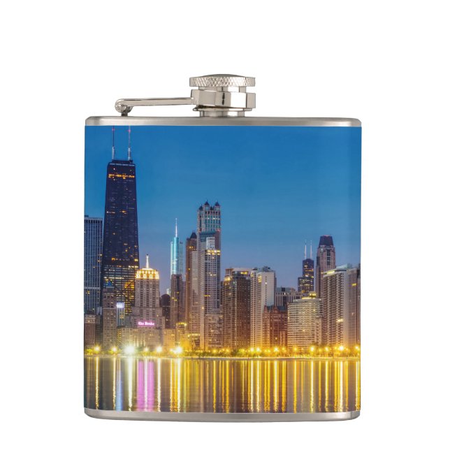 Petaca Chicago Dawn Cityscape (Anverso)