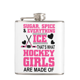 Petaca chicas lindas de azúcar y especias hockey sobre hi