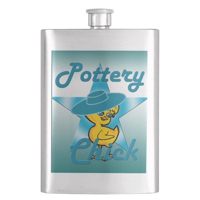 Petaca Chick de alfarería #7 (Anverso)