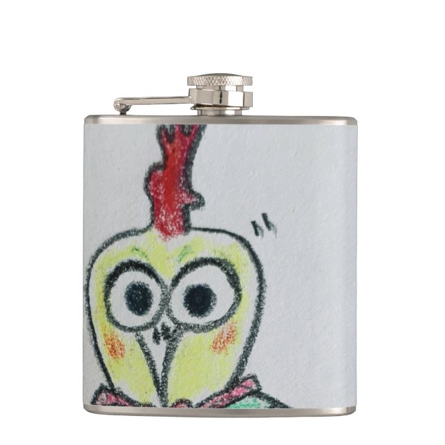 Petaca Chicken Vinyl Wrapped Flask (Anverso)