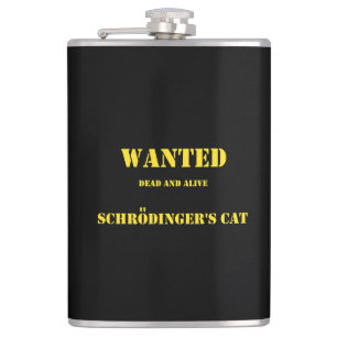 Petaca Chiste Cuántico Divertido: El Gato de Schrödinger