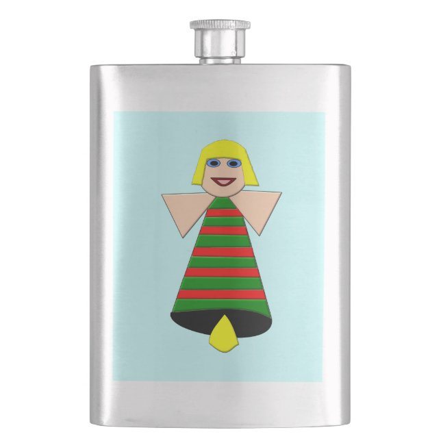 Petaca Christnas Angel Bell Flask (Anverso)
