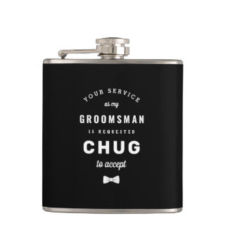 Petaca Chug para aceptar al groomman