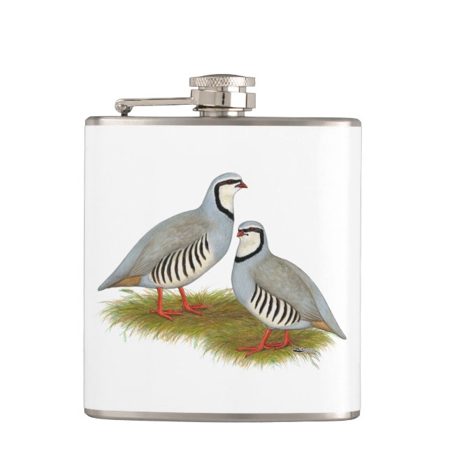 Petaca Chukar Partridge Pair (Anverso)