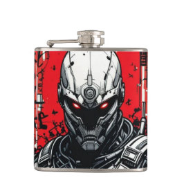 Petaca Ciberpunk Graffiti Flask - Rojo, Negro