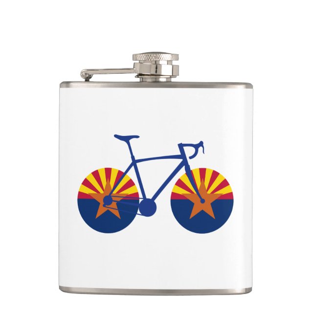 Petaca Ciclismo con bandera de Arizona (Anverso)