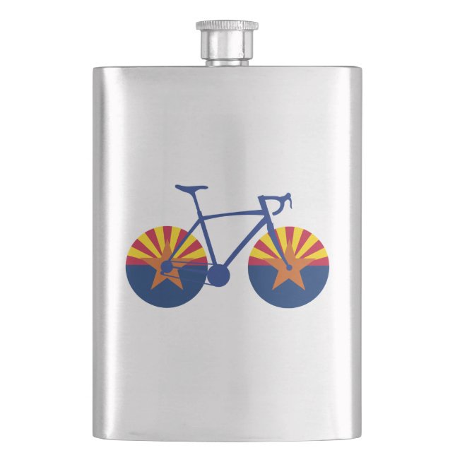 Petaca Ciclismo con bandera de Arizona (Anverso)