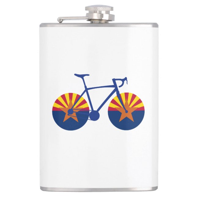 Petaca Ciclismo con bandera de Arizona (Anverso)