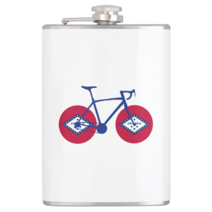 Petaca Ciclismo con bandera de Arkansas