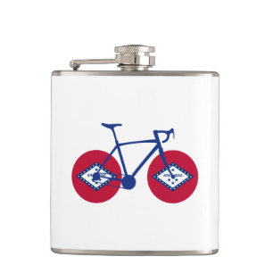 Petaca Ciclismo con bandera de Arkansas