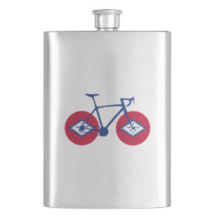 Petaca Ciclismo con bandera de Arkansas