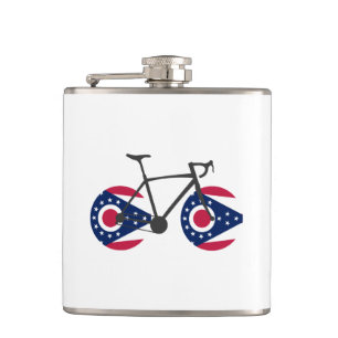 Petaca Ciclismo con bandera de Ohio