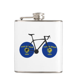 Petaca Ciclismo con bandera de Oregón