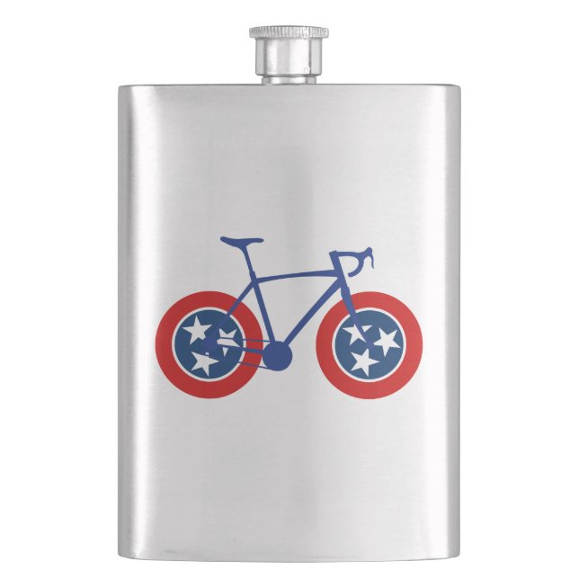 Petaca Ciclismo con bandera de Tennessee (Anverso)