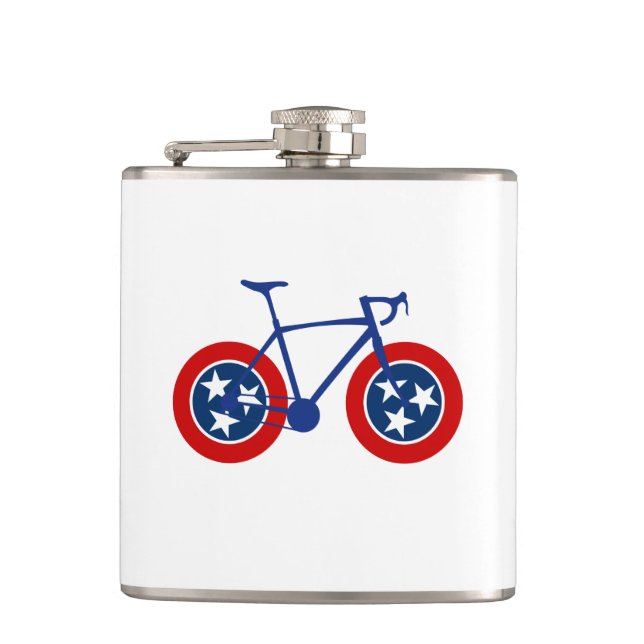 Petaca Ciclismo con bandera de Tennessee (Anverso)