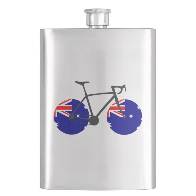 Petaca Ciclismo de bandera de Australia (Anverso)