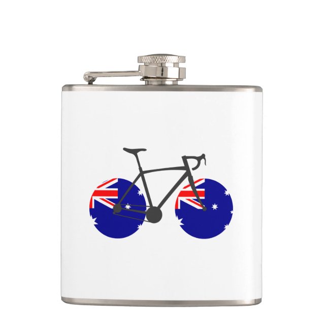 Petaca Ciclismo de bandera de Australia (Anverso)