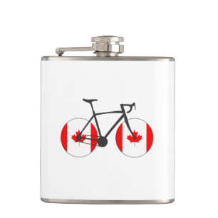 Petaca Ciclismo de bandera de Canadá