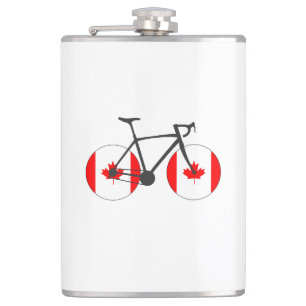 Petaca Ciclismo de bandera de Canadá