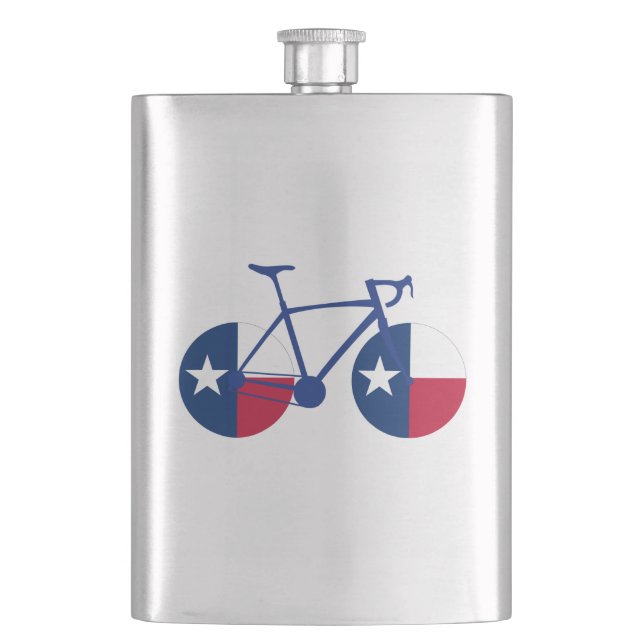 Petaca Ciclismo de bandera de Texas (Anverso)