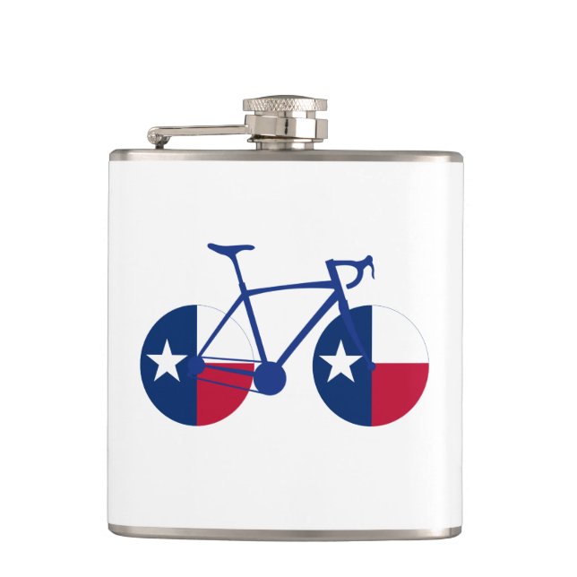 Petaca Ciclismo de bandera de Texas (Anverso)