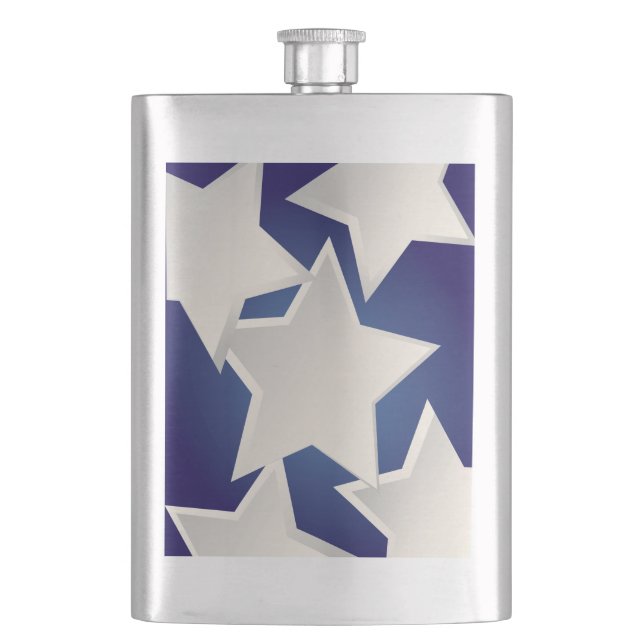 Petaca Cinco estrellas blancas (Anverso)