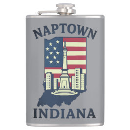 Petaca Círculo del Monumento de Naptown Indiana