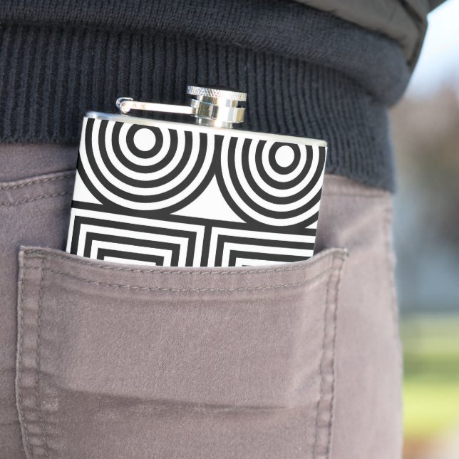 Petaca Círculos geométricos y cuadrados (In Situ)