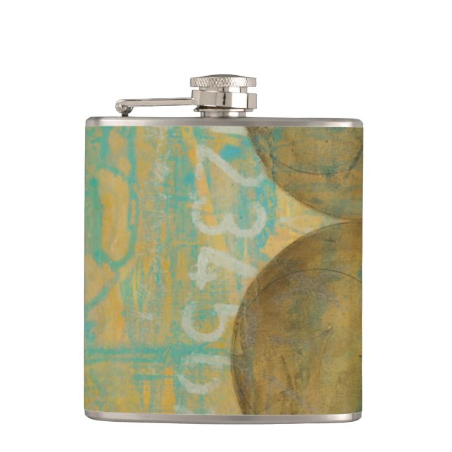 Petaca Círculos oscuros y grises con números (Anverso)