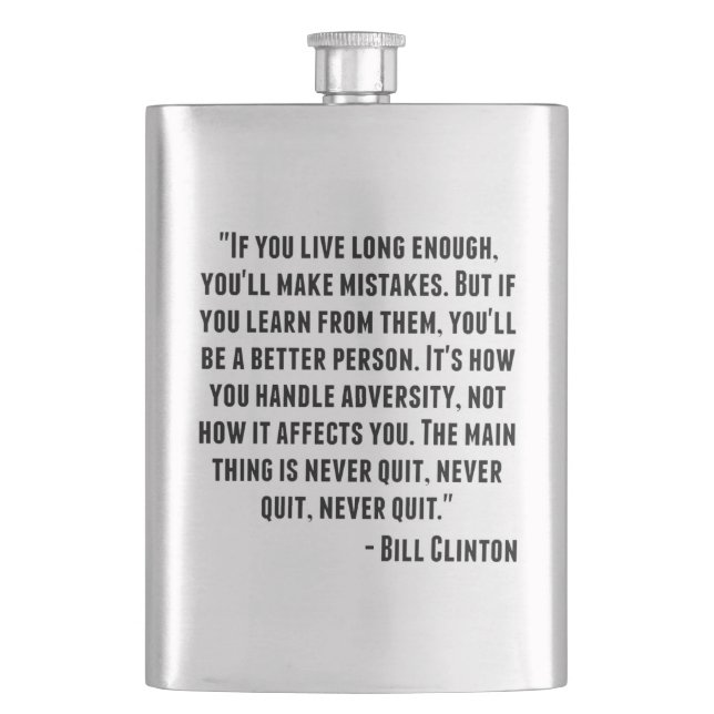 Petaca Cita de Bill Clinton (Anverso)