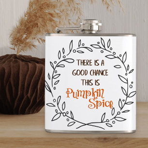 Petaca Cita Divertida de Especias de Calabaza Otoño Humor