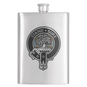 Petaca Clan Anderson Escudo y Tartan Flask