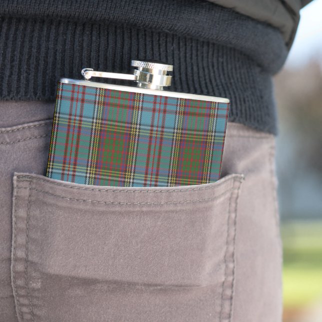 Petaca Clan Anderson Tartan Plaid Pattern Scottish (In Situ)