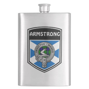 Petaca Clan Armstrong Escudo y Tartán